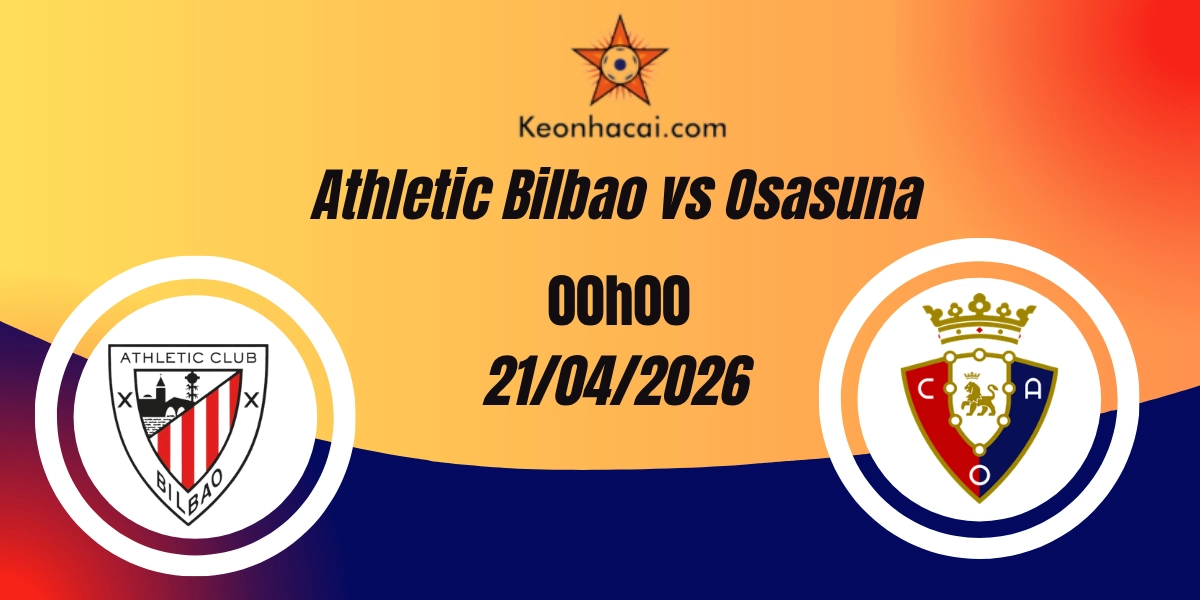 Nhận Định Athletic Bilbao vs Osasuna – La Liga 22/04/2026